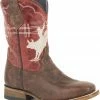 Roper Boys' Bull Rider Embroidered Cowboy Boots - Square Toe Brown 1 Roper Boys' Bull Rider Embroidered Cowboy Boots - Square Toe Brown -Roper Shop 2000254106 200 P1