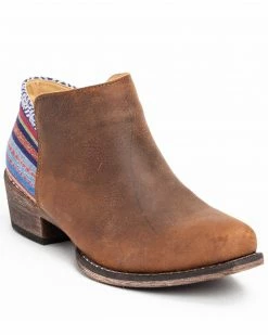 Roper Women's Serape Heel Fashion Booties - Snip Toe