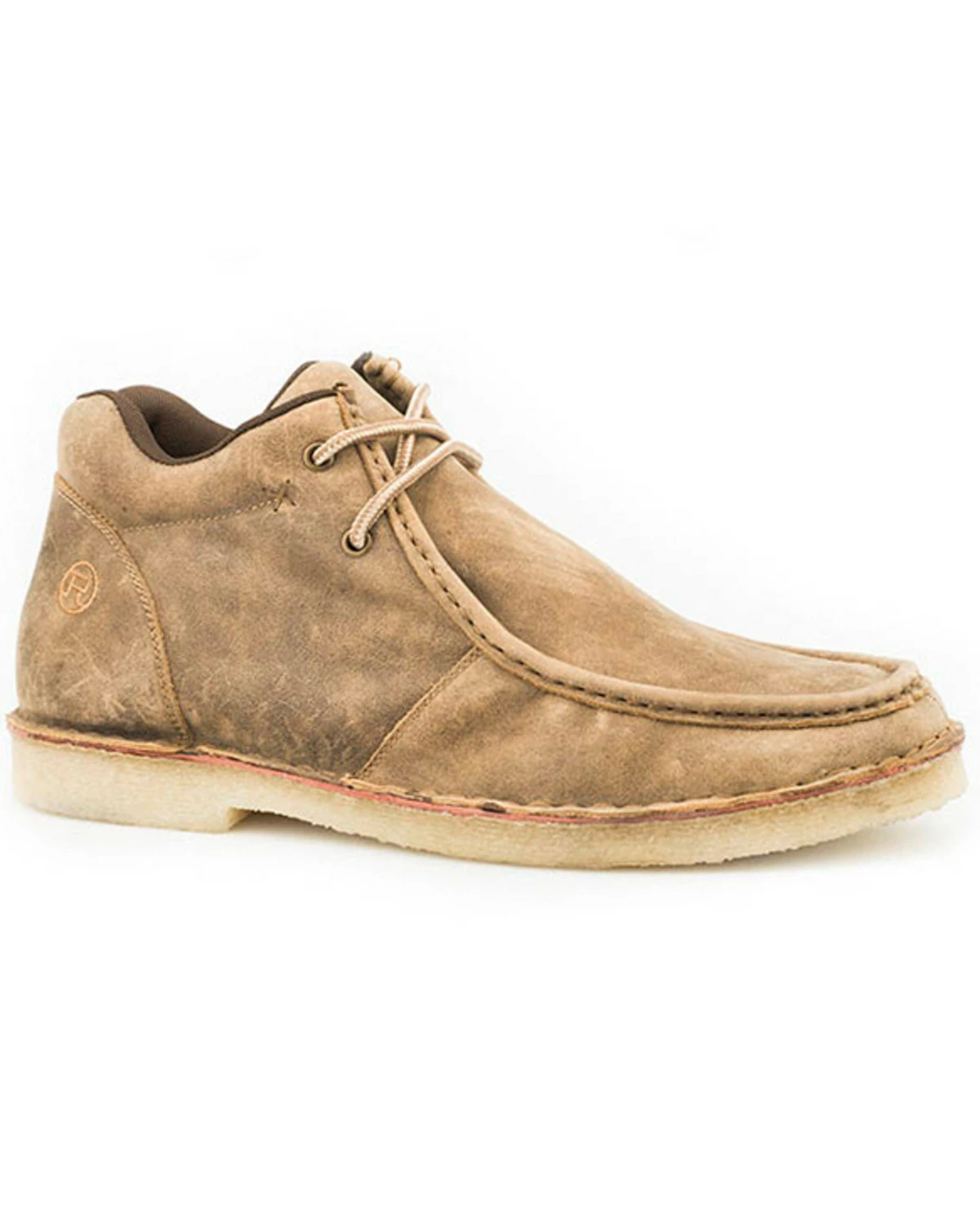 Roper Men's Arnold Slip-On Shoes - Moc Toe Tan 4 Roper Men's Arnold Slip-On Shoes - Moc Toe Tan - Image 2