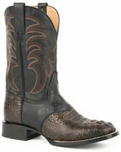 Roper Men's Samuel Western Boots - Square Toe Brown