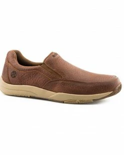Roper Men's Docks Slip-On Shoes - Round Toe Tan 5 Roper Men's Docks Slip-On Shoes - Round Toe Tan -Roper Shop 2000286210 280 P1 1