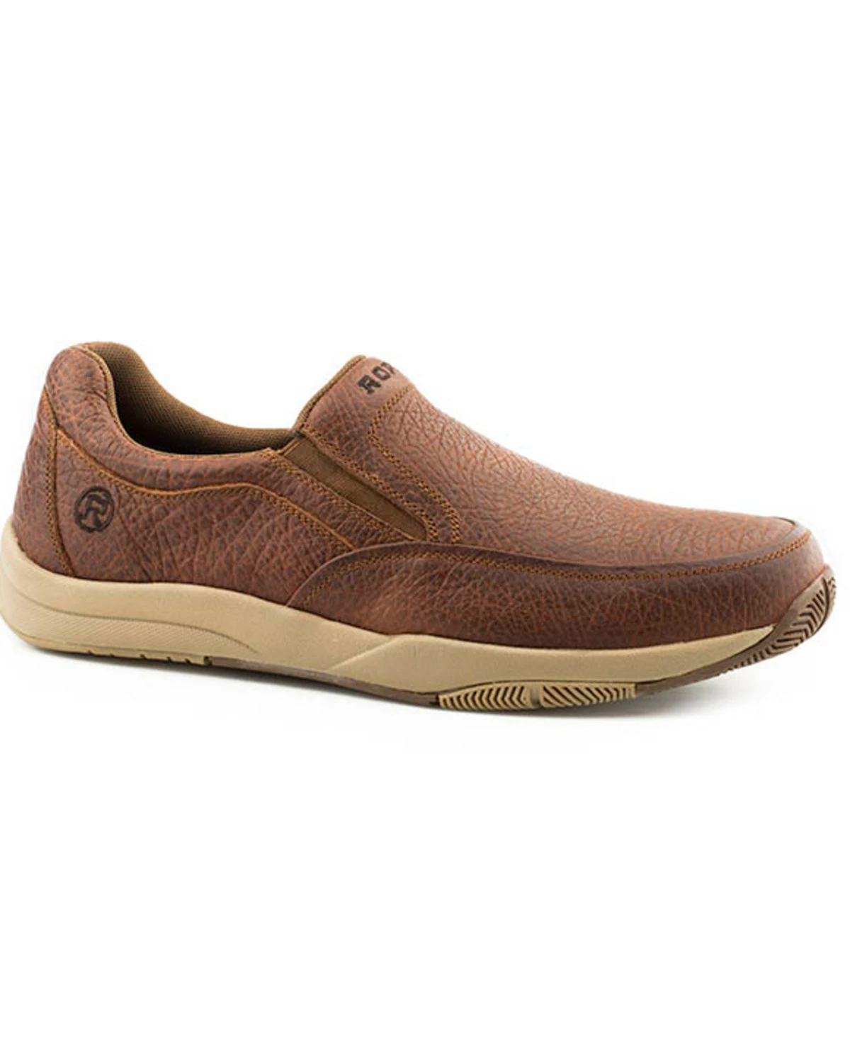 Roper Men's Docks Slip-On Shoes - Round Toe Tan 4 Roper Men's Docks Slip-On Shoes - Round Toe Tan - Image 2