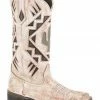 Roper Women's Creme White Antique Western Boots - Round Toe Tan -Roper Shop 2000286528 280 P1