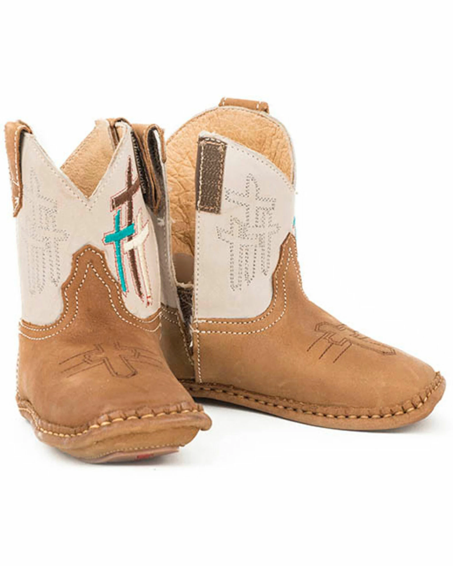 Roper Unisex Toddler Lil Cross Western Boots For Unisex-Kid Brown 3 Roper Unisex Toddler Lil Cross Western Boots For Unisex-Kid Brown