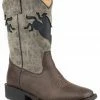 Roper Girls' Buckin Bronco Western Boots - Square Toe Brown 1 Roper Girls' Buckin Bronco Western Boots - Square Toe Brown -Roper Shop 2000286605 200 P1