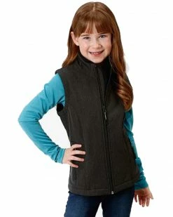 Roper Girls' Grey Softshell Fleece Vest -Roper Shop 2000287213 020 P1 1