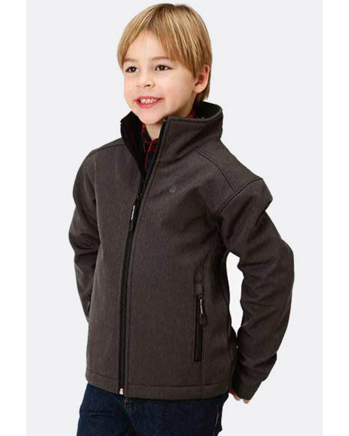 Roper Boys' Grey Hi Tech Fleece Zip Up Jacket 6 Roper Boys' Grey Hi Tech Fleece Zip Up Jacket - Image 4