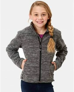 Roper Girls' Micro Fleece Jacket Black