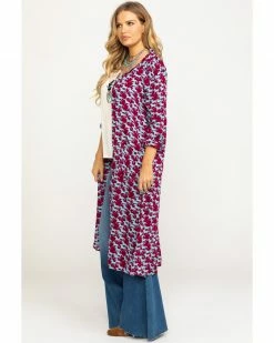 Roper Women's Stampede Print Kimono Multi 13 Roper Women's Stampede Print Kimono Multi -Roper Shop 2000290562 900 P6