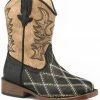 Roper Toddler Boys' White Embroidery Western Boots - Square Toe For Toddler-Boys' Black 2 Roper Toddler Boys' White Embroidery Western Boots - Square Toe For Toddler-Boys' Black -Roper Shop 2000309369 001 P1