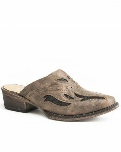 Roper Women's Cognac Mules - Snip Toe Brown