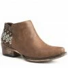 Roper Women's Southwestern Counter Fashion Booties - Snip Toe Brown 1 Roper Women's Southwestern Counter Fashion Booties - Snip Toe Brown -Roper Shop 2000309440 200 P1