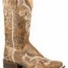 Roper Women's Distressed Brown Western Boots - Square Toe -Roper Shop 2000309451 200 P1