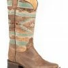 Roper Women's Southwestern Embroidery Western Boots - Square Toe Brown 1 Roper Women's Southwestern Embroidery Western Boots - Square Toe Brown -Roper Shop 2000309466 200 P1