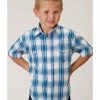 Roper Amarillo Boys' Plaid Short Sleeve Western Shirt 1 Roper Amarillo Boys' Plaid Short Sleeve Western Shirt -Roper Shop 2000313531 400 P1