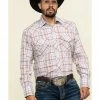 Roper Men's Classic Tan Plaid Long Sleeve Western Shirt  -Roper Shop 2000315183 280 P1