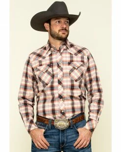 Roper Men's West Made Multi Rope Plaid Long Sleeve Western Shirt 