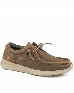 Roper Men's Brown Chillin Chukka Shoes - Moc Toe