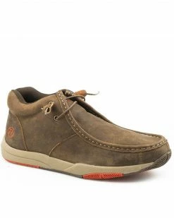 Roper Men's Clearcut Tan Shoes - Moc Toe