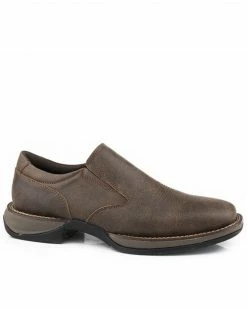 Roper Men's Wilder Slip-On Shoes - Square Toe Brown