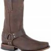 Roper Men's Biker Brown Western Boots - Square Toe -Roper Shop 2000324994 200 P1