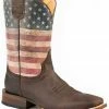 Roper Men's American Patriot Western Boots - Square Toe Brown 2 Roper Men's American Patriot Western Boots - Square Toe Brown -Roper Shop 2000325000 200 P1