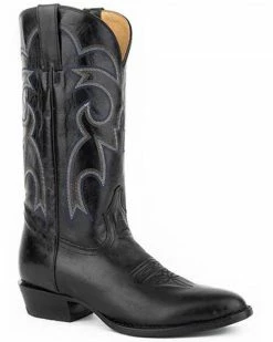 Roper Men's Parker Black Western Boots - Round Toe