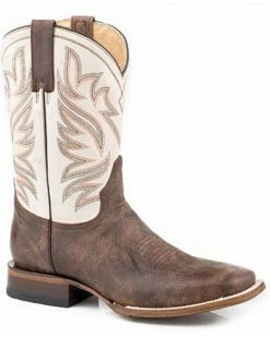 Roper Men's Brown Parker Western Boots - Square Toe