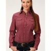 Roper Women's Red Geo Long Sleeve Western Shirt 2 Roper Women's Red Geo Long Sleeve Western Shirt -Roper Shop 2000326052 600 P1