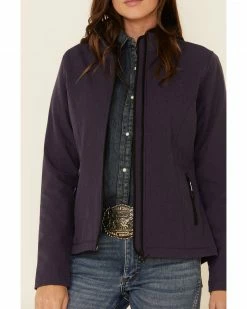 Roper Women's Purple Softshell Bonded Fleece Lined Jacket 10 Roper Women's Purple Softshell Bonded Fleece Lined Jacket -Roper Shop 2000326057 500 P3