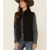 Roper Women's Black Softshell Bonded Fleece Lined Vest 2 Roper Women's Black Softshell Bonded Fleece Lined Vest -Roper Shop 2000326061 001 P1