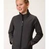 Roper Girls' Charcoal Softshell Jacket 1 Roper Girls' Charcoal Softshell Jacket -Roper Shop 2000326158 022 P1
