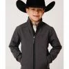 Roper Boys' Grey Hi Tech Fleece Softshell Jacket 1 Roper Boys' Grey Hi Tech Fleece Softshell Jacket -Roper Shop 2000326183 020 P1