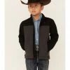Roper Boys' Heather Grey Colorblock Hi Tech Fleece Zip-Front Softshell Jacket 2 Roper Boys' Heather Grey Colorblock Hi Tech Fleece Zip-Front Softshell Jacket -Roper Shop 2000326184 020 P1