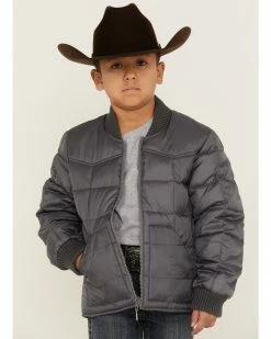 Roper Boys' Grey Rangewear Poly Filled Down Jacket 11 Roper Boys' Grey Rangewear Poly Filled Down Jacket -Roper Shop 2000326186 020 P1 1