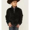 Roper Boys' Grey Polar Fleece 1/4 Zip Front Pullover  -Roper Shop 2000326191 020 P1