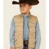 Roper Boys' Tan Rangewear Down Zip Front Vest 2 Roper Boys' Tan Rangewear Down Zip Front Vest -Roper Shop 2000326192 280 P1
