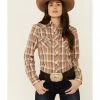 Roper Women's Multi Plaid Embroidered Yoke Long Sleeve Snap Western Core Shirt 1 Roper Women's Multi Plaid Embroidered Yoke Long Sleeve Snap Western Core Shirt -Roper Shop 2000332662 900 P1