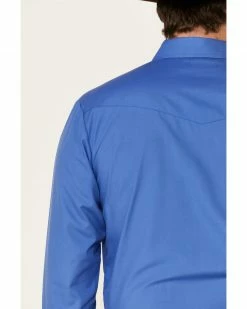 Roper Men's Classic Long Sleeve Snap Western Shirt Blue 12 Roper Men's Classic Long Sleeve Snap Western Shirt Blue -Roper Shop 2000335577 400 P5