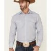 Roper Men's Classic Striped Long Sleeve Snap Western Shirt Blue 1 Roper Men's Classic Striped Long Sleeve Snap Western Shirt Blue -Roper Shop 2000335582 400 P1