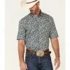 Roper Men's Plaza Paisley Print Short Sleeve Button-Down Western Shirt Blue 2 Roper Men's Plaza Paisley Print Short Sleeve Button-Down Western Shirt Blue -Roper Shop 2000340642 400 P1