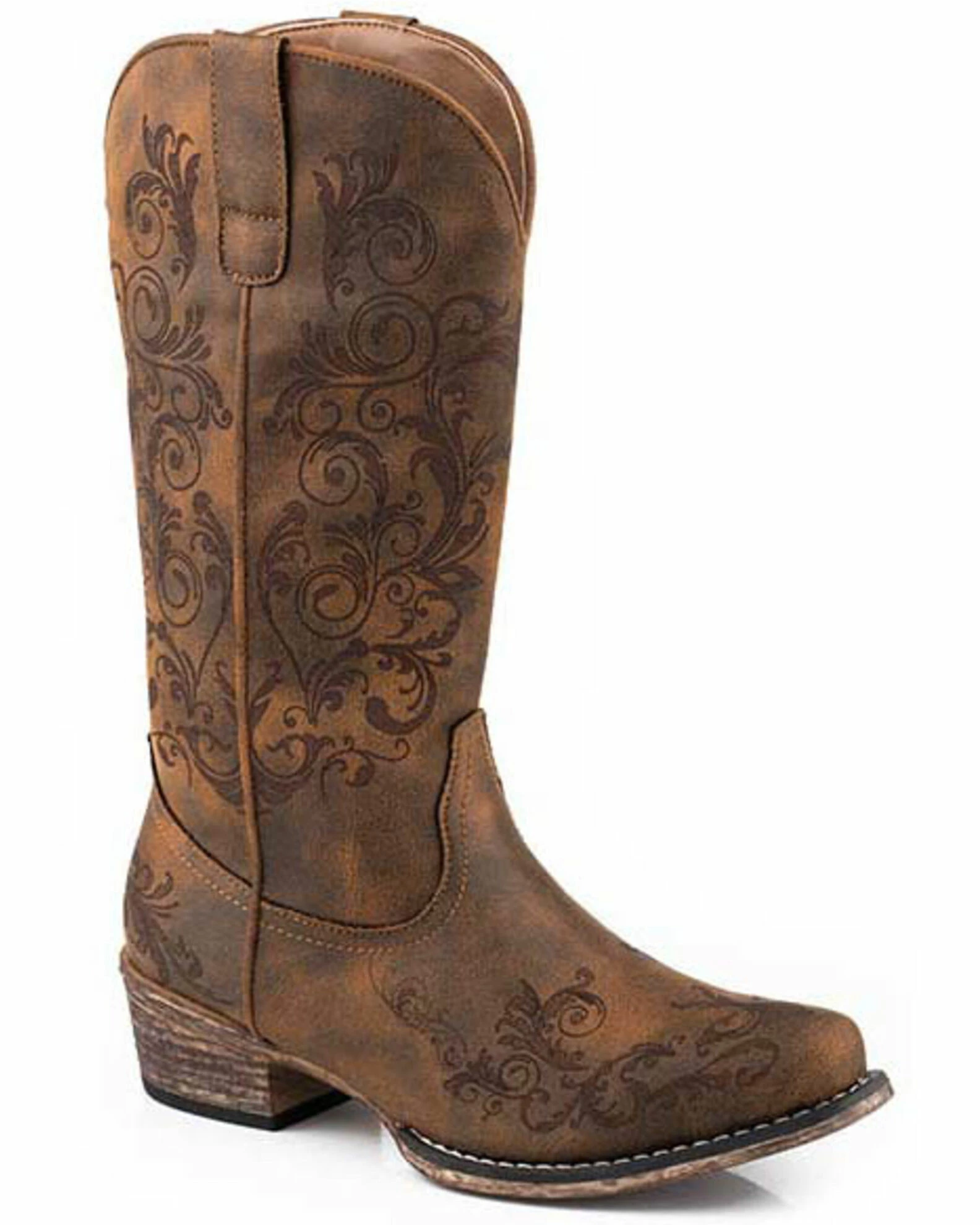 Roper Women's Tall Stuff Western Boots - Snip Toe 3 Roper Women's Tall Stuff Western Boots - Snip Toe
