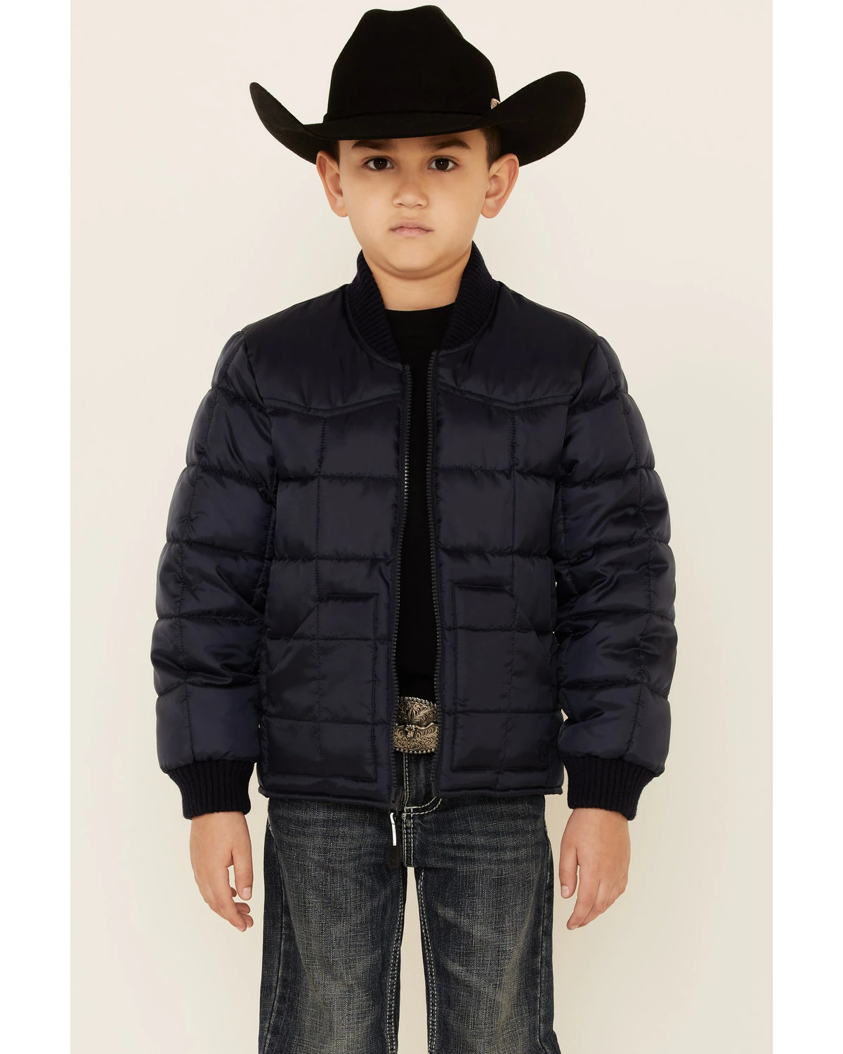 Roper Boys' Price Point Navy Poly Fill Zip-Front Jacket 7 Roper Boys' Price Point Navy Poly Fill Zip-Front Jacket - Image 5