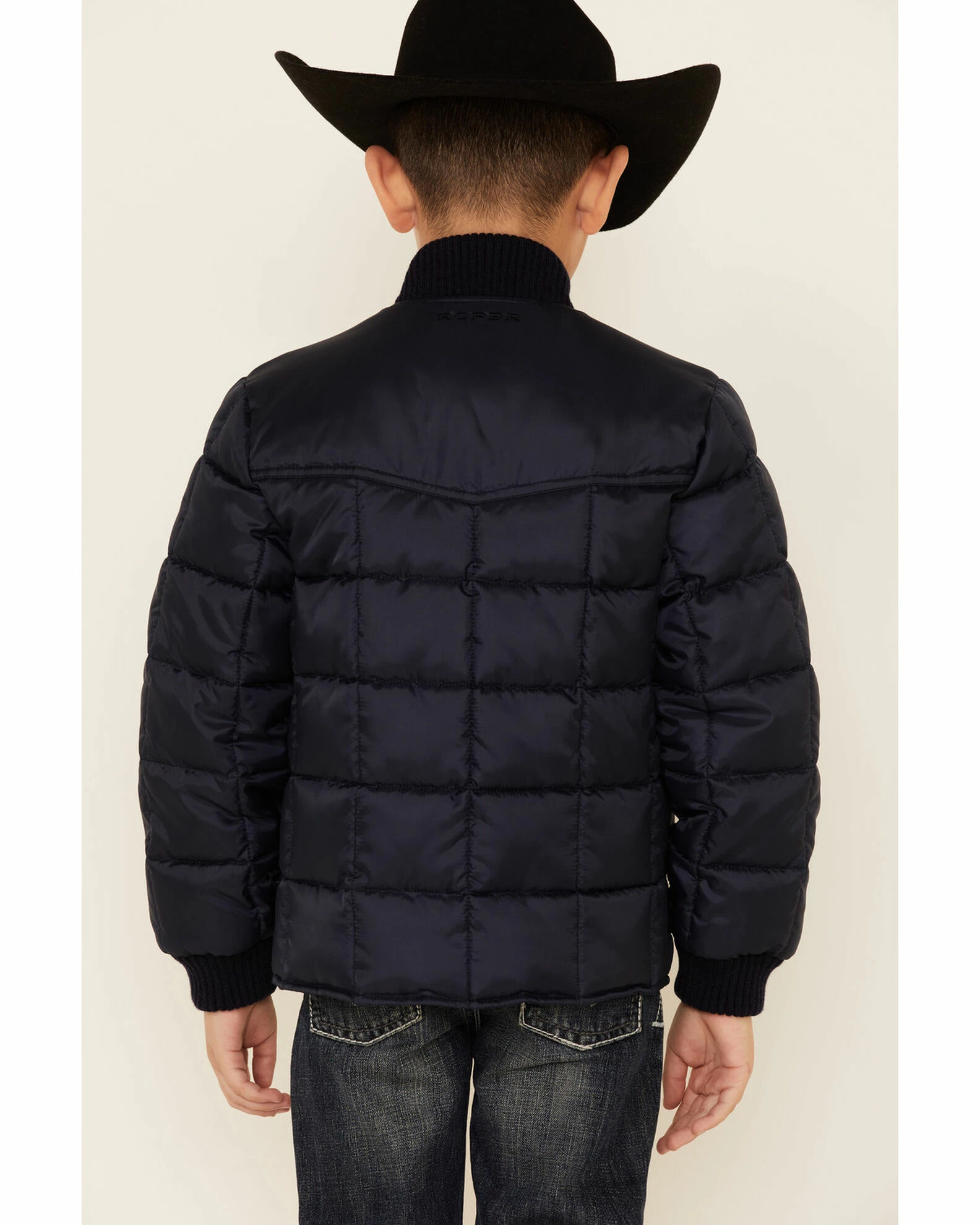 Roper Boys' Price Point Navy Poly Fill Zip-Front Jacket 6 Roper Boys' Price Point Navy Poly Fill Zip-Front Jacket - Image 4