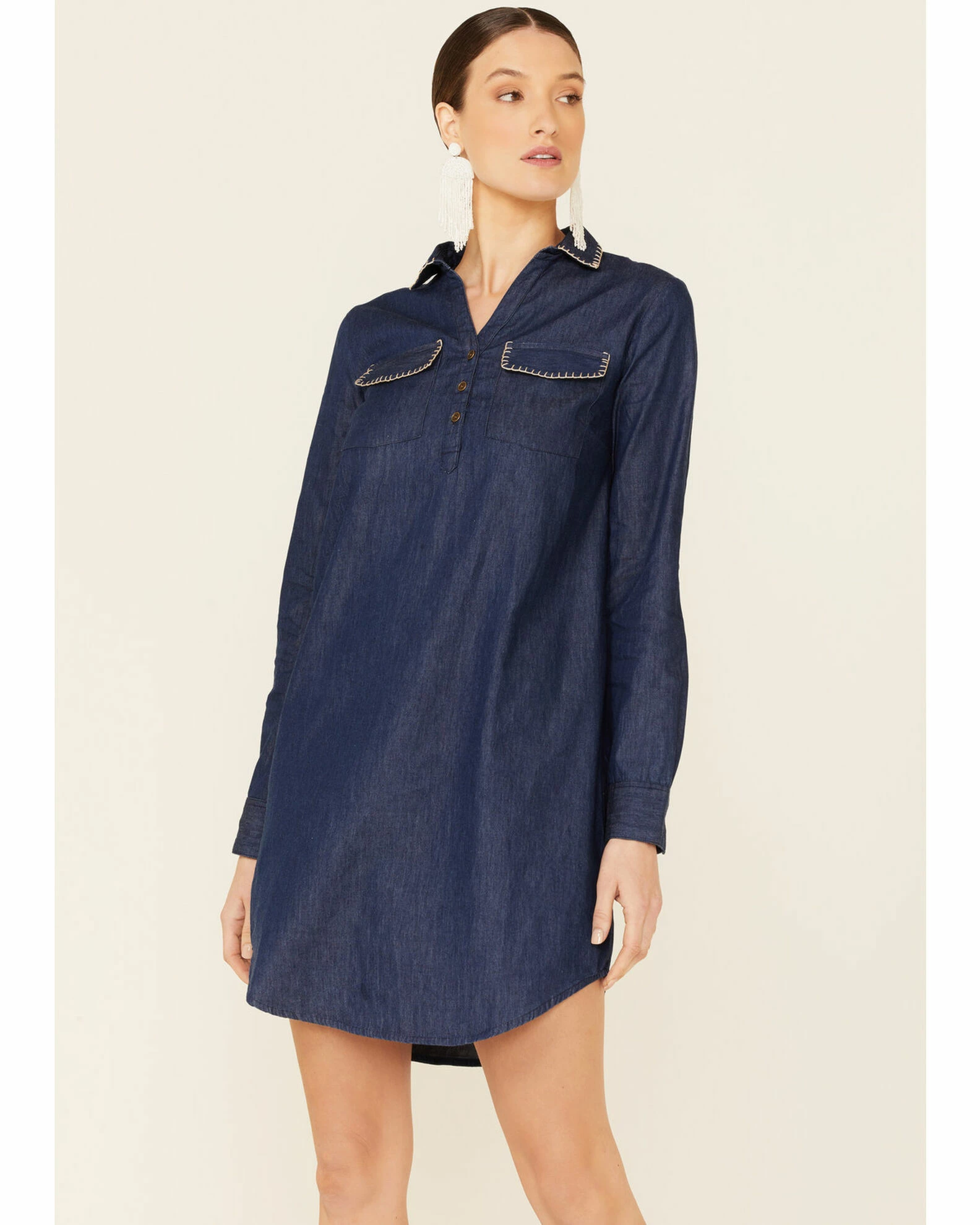 Roper Women's Denim Stitched Dress 4 Roper Women's Denim Stitched Dress - Image 2