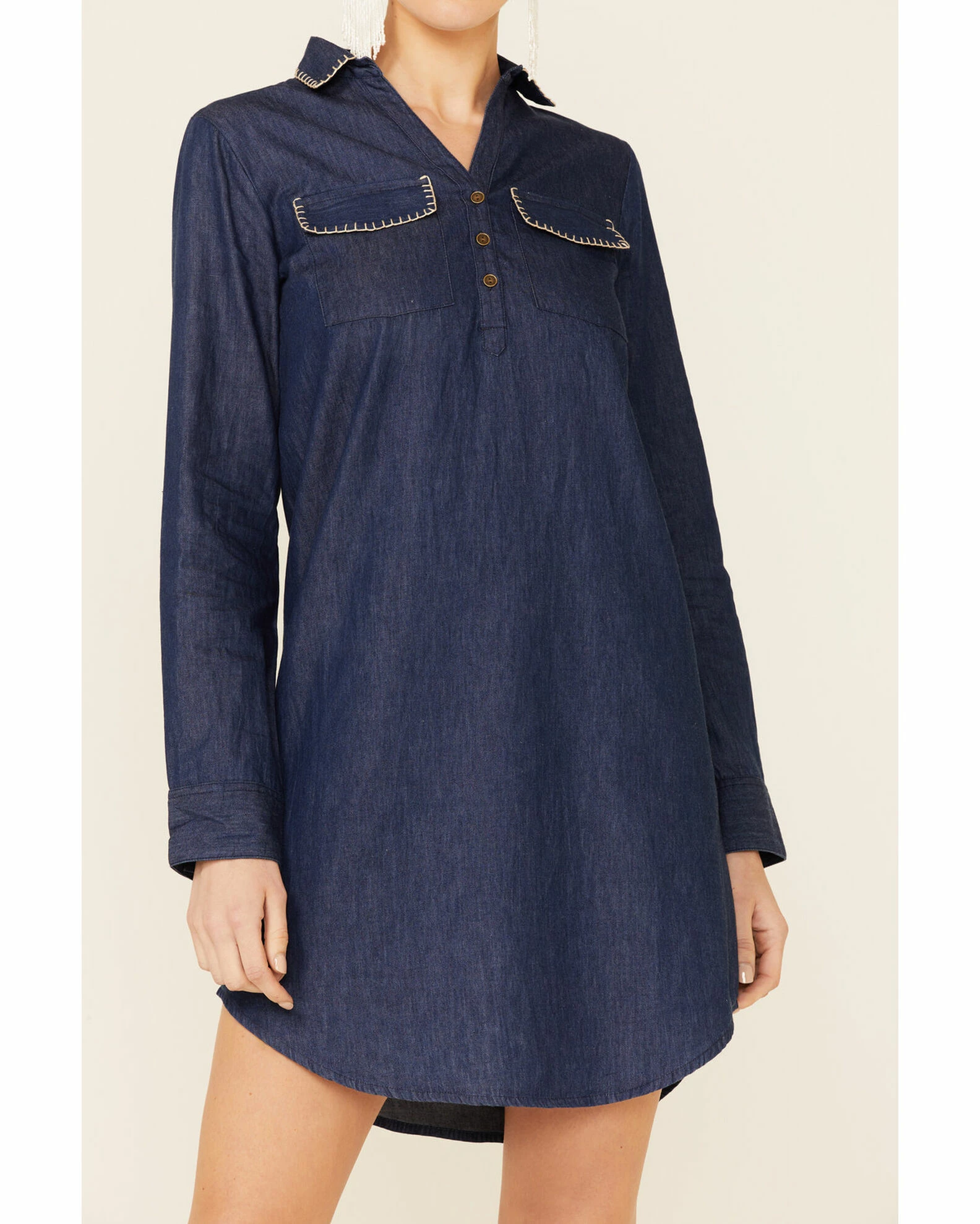 Roper Women's Denim Stitched Dress 5 Roper Women's Denim Stitched Dress - Image 3