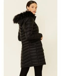 Roper Women's Black Parachute Down-Fill Zip-Front Hooded Coat 8 Roper Women's Black Parachute Down-Fill Zip-Front Hooded Coat -Roper Shop 2000346313 001 P4