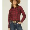 Roper Women's Plaid Western Shirt Red 1 Roper Women's Plaid Western Shirt Red -Roper Shop 2000346320 600 P1