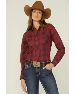 Roper Women's Plaid Western Shirt Red