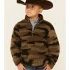 Roper Boys' Green Camo Print Polar Fleece 1/4 Zip Pullover 2 Roper Boys' Green Camo Print Polar Fleece 1/4 Zip Pullover -Roper Shop 2000346410 300 P1